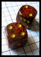 Dice : Dice - 6D Pipped - Red Chessex Speckled Mercury - Ebay Jan 2010